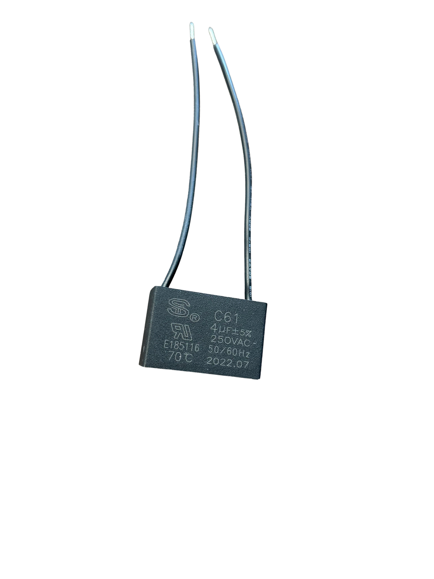 C61 - 4 µf capacitor, UL Listed - 250VAC, 50/60Hz
