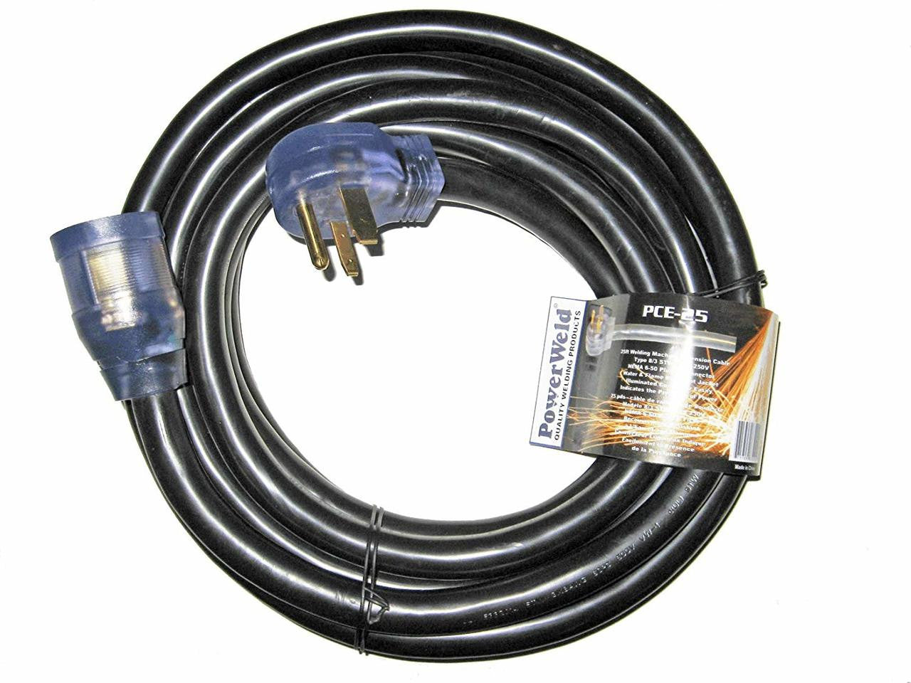 250V Power cord, AWG #8/3, for welders & other devices