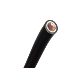Weldingaids Electrical Cable, Black, AWG #4, 10 Feet, for Welding, Battery, Jump Starters, RV's, Solar Power, Marine, Car Audio etc.