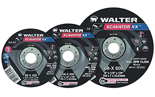 Walter Grinding Wheel 6'' X 1/4'' X 7/8'' T27S GR: CA-24 MAX RPM 10,200 PK10