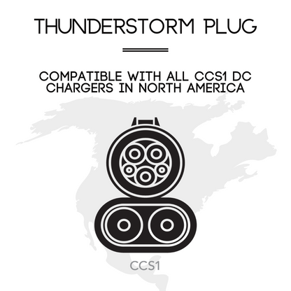CCS1 Charger To NACS Vehicle | DC | Compatible with Tesla Vehicles & NACS vehicles | UL2252/CSA-C22.2 Certified | The Thunderstorm Plug