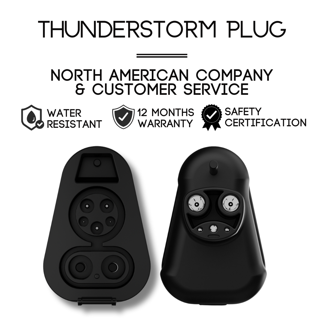 CCS1 Charger To NACS Vehicle | DC | Compatible with Tesla Vehicles & NACS vehicles | UL2252/CSA-C22.2 Certified | The Thunderstorm Plug