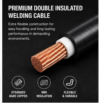 AWG 2/0 Welding Cable by Length - Double Insulated 600V – Canada wide Shipping