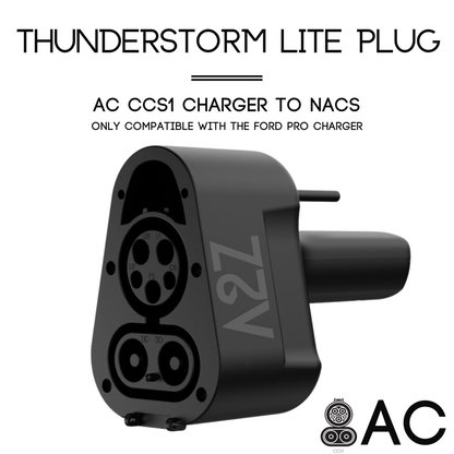 CCS1 Charger to NACS Vehicle | AC | Only For Ford Pro Charger Only | The Thunderstorm Lite Plug