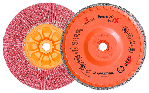Walter Enduro-Flex Flap Discs, Type 27S, Spin-On