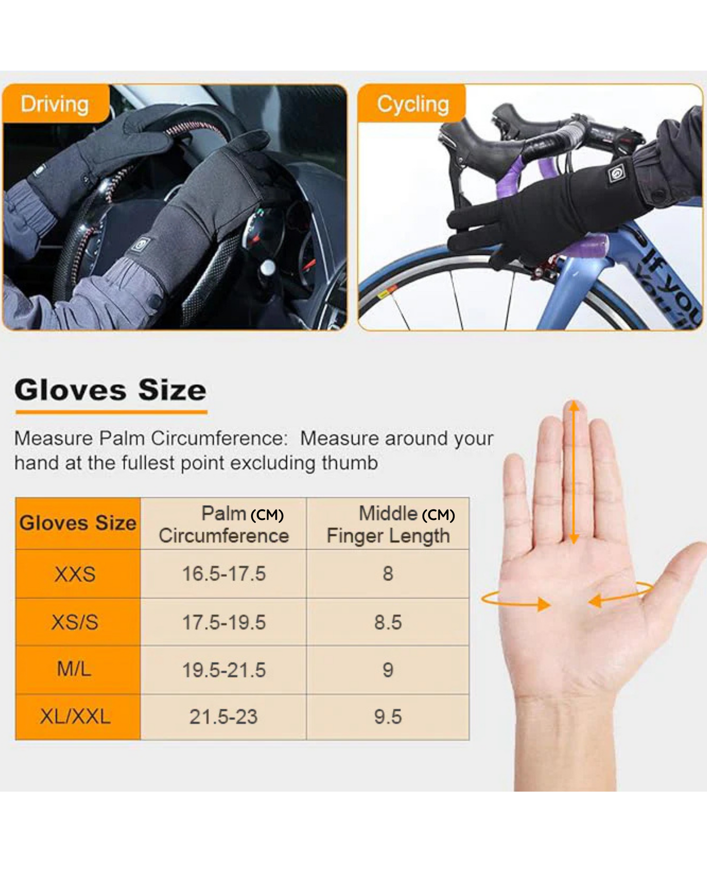 Heated Breathable Thin Glove Liners