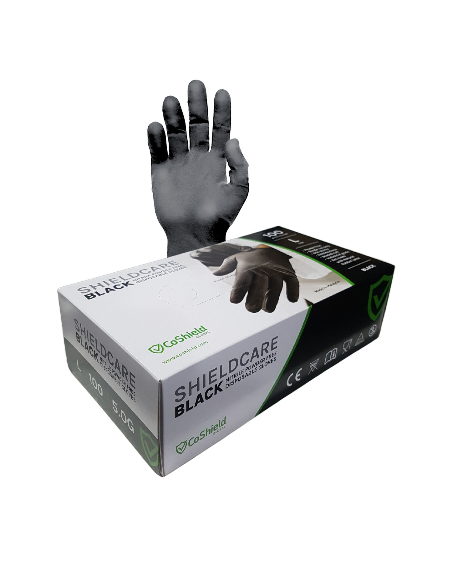 Black 5mil Nitrile Gloves