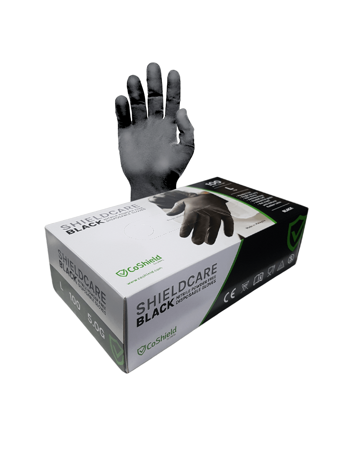Black 5mil Nitrile Gloves - Weldingaids Atlantic