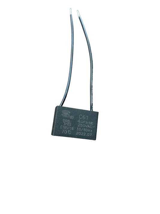 C61 - 4 µf capacitor, UL Listed - 250VAC, 50/60Hz - Weldingaids Atlantic