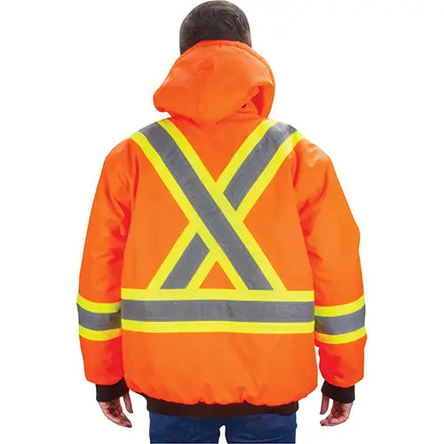 Waterproof 7-in-1 Winter Parka, High Visibility, Orange
