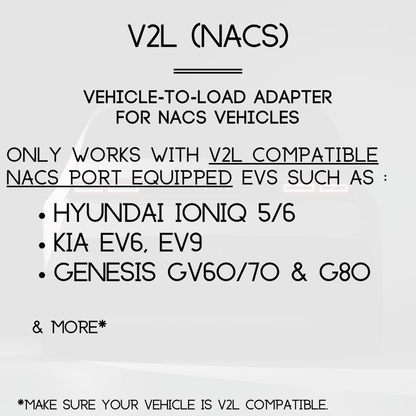 V2L (NACS) | Vehicle - To - Load - Weldingaids Atlantic