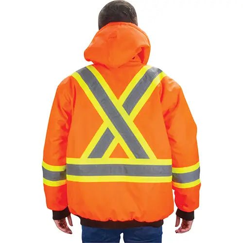 Waterproof 7 - in - 1 Winter Parka, High Visibility, Orange - Weldingaids Atlantic