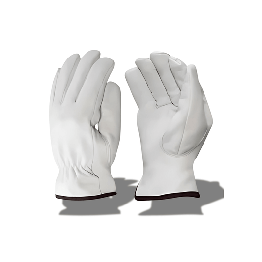 White Drivers Unlined Gloves - Weldingaids Atlantic