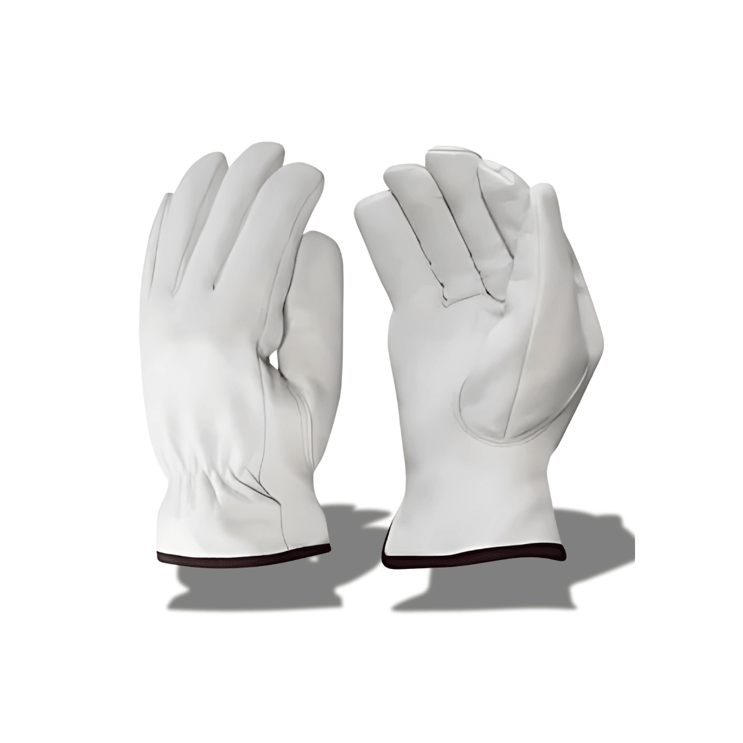 White Drivers Winter Lined Gloves - Weldingaids Atlantic
