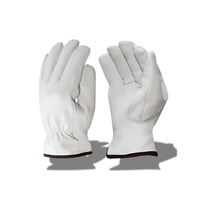 White Drivers Winter Lined Gloves - Weldingaids Atlantic