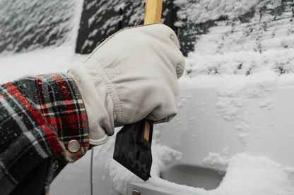 White Drivers Winter Lined Gloves - Weldingaids Atlantic