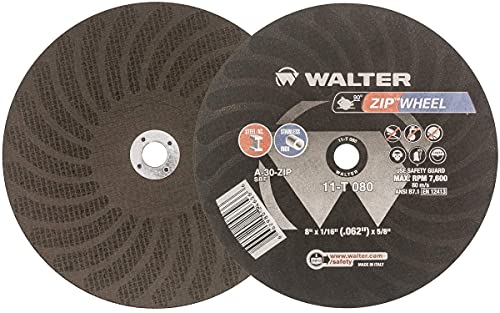 Walter ZIP Wheel Type 1 A60ZIP [Pack of 25] - Aluminum Oxide Grit Cutting Wheel